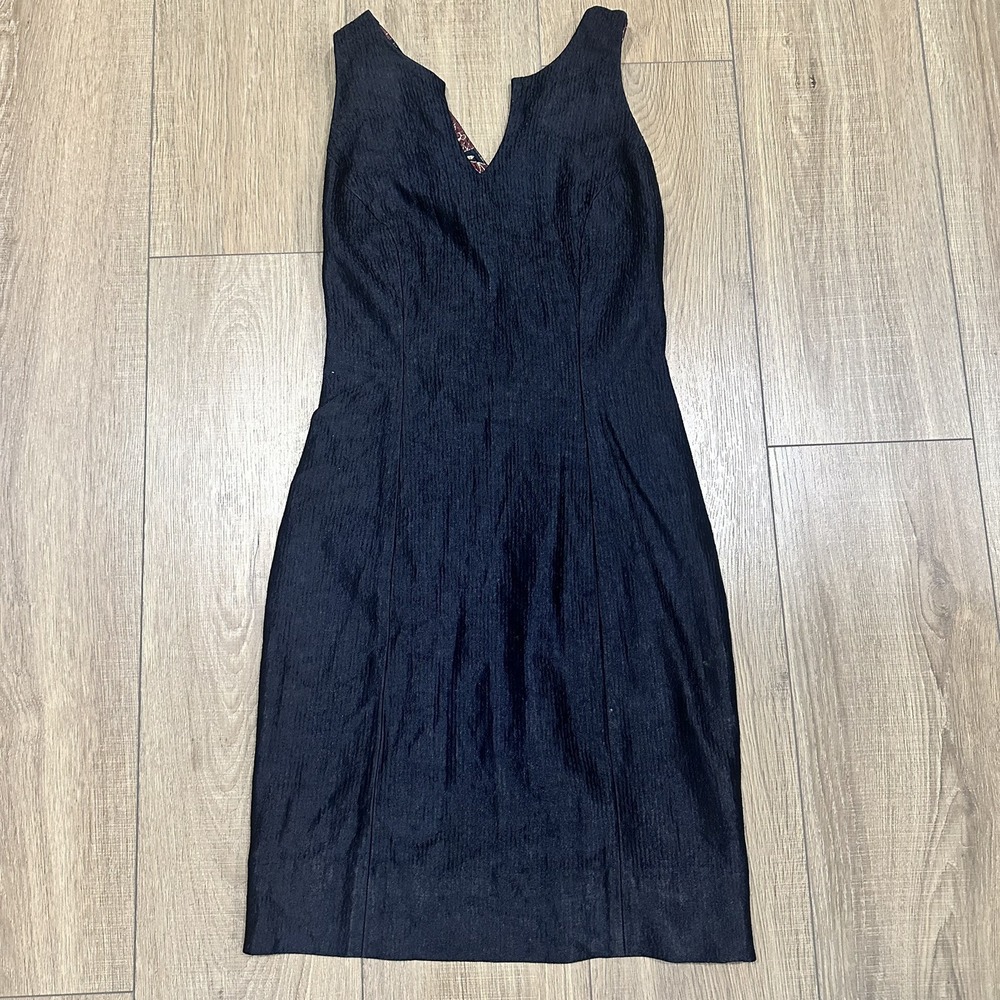 RARE - Vintage Janine London Open Cross back Cocktail Party Dress - size S‎